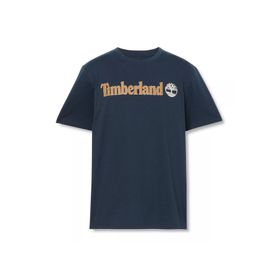 Timberland TB0A5UPQ4331 Linear Logo Short Sleeve Tee Erkek Lacivert T-Shirt