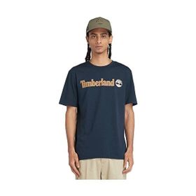 Timberland TB0A5UPQ4331 Mavi Kennebec River Linear Logo Erkek Günlük Tişört