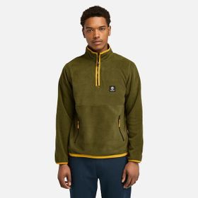 Timberland TB0A65WK3021 1/4 Zip Polar Fleece Erkek Yeşil Ceket
