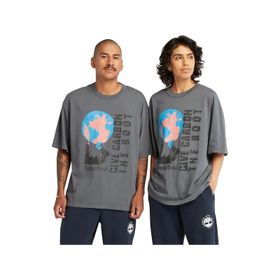 Timberland TB0A66T9DH31 Regenerative Organic Cotton Graphic Erkek Gri Yuvarlak Yaka T-Shirt