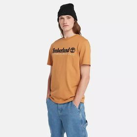 Timberland TB0A6SE1P471 Embroidery Logo Tee Erkek Sarı T-Shirt