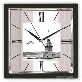 Time Gold Kız Kulesi Manzaralı Duvar Saati