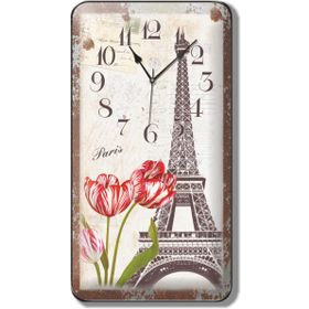 Time Gold Paris Eyfel Kulesi Duvar Saati