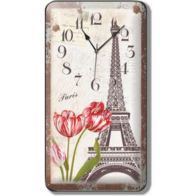 Time Gold Paris Eyfel Kulesi Duvar Saati