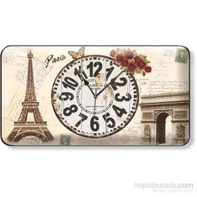 Time Gold Paris Eyfel Kulesi Duvar Saati
