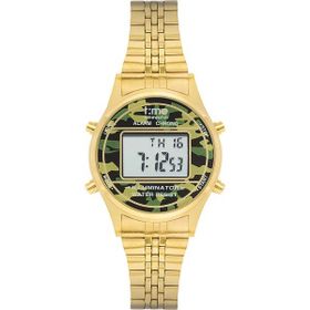 Time Watch TW.127.4GFG Gold Kamuflaj Dijital Kol Saati