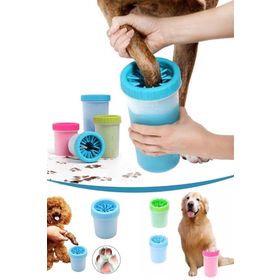 TİNEKE 11x9 cm Mavi Orta Boy Köpek Ayak Pati Yıkama Ve Temizleme Aparatı