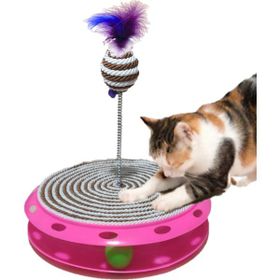 Tineke Kahverengi Tek Katlı Eğlenceli Kedi Oyuncağı ve Tırmalama