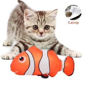 Tineke Kırmızı Peluş Balık Kedi Nanesi Otlu Çıngıraklı Oyuncak