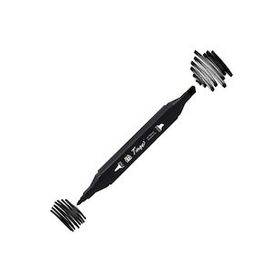 Tinge Twin 120 Black Çift Uçlu Markör Kalem