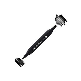 Tinge Twin 120 Black Çift Uçlu Markör Kalem