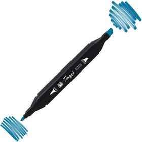 Tinge Twin B64 Indian Blue Çift Uçlu Markör Kalem