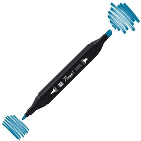 Tinge Twin B64 Indian Blue Çift Uçlu Markör Kalem