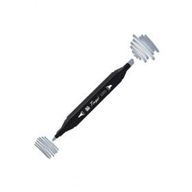 Tinge Twin BG5 Blue Grey Çift Uçlu Markör Kalem