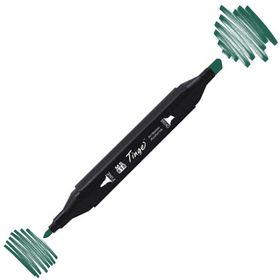 Tinge Twin BG51 Dark Green Çift Uçlu Markör Kalem