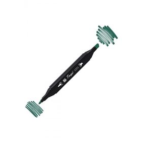 Tinge Twin BG51 Dark Green Çift Uçlu Markör Kalem