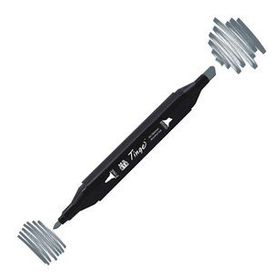 Tinge Twin BG7 Blue Grey Çift Uçlu Markör Kalem