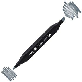 Tinge Twin BG7 Blue Grey Çift Uçlu Markör Kalem