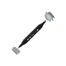 Tinge Twin BG7 Blue Grey Çift Uçlu Markör Kalem