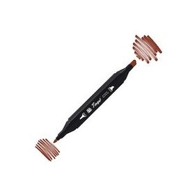Tinge Twin BR94 Brick Brown Çift Uçlu Markör Kalem