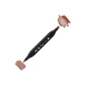Tinge Twin BR94 Brick Brown Çift Uçlu Markör Kalem