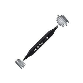 Tinge Twin CG8 Cool Grey Çift Uçlu Markör Kalem