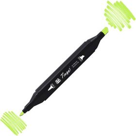 Tinge Twin F124 Fluorescent Green Çift Uçlu Markör Kalem