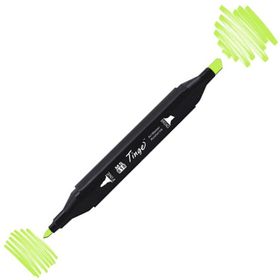 Tinge Twin F124 Fluorescent Green Çift Uçlu Markör Kalem