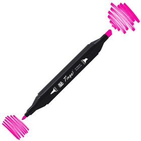 Tinge Twin F125 Fluorescent Rose Çift Uçlu Markör Kalem