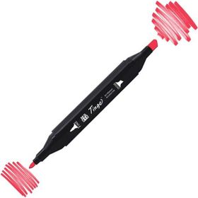 Tinge Twin F126 Fluorescent Pink Çift Uçlu Markör Kalem