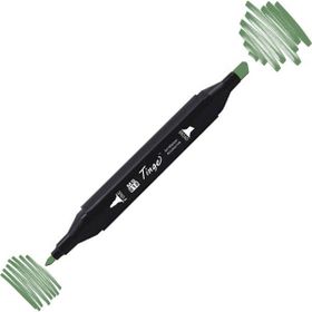 Tinge Twin G43 Deep Olive Green Çift Uçlu Markör Kalem