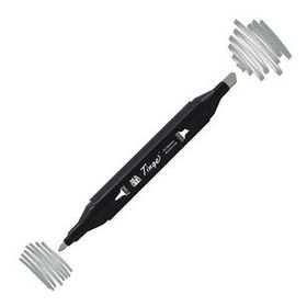 Tinge Twin GG5 Green Grey Çift Uçlu Markör Kalem