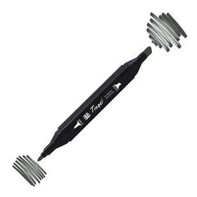 Tinge Twin GG9 Green Grey Çift Uçlu Markör Kalem