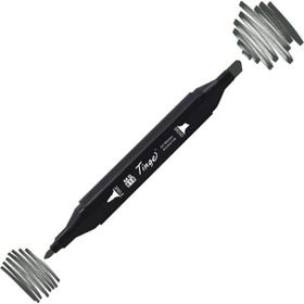 Tinge Twin GG9 Green Grey Çift Uçlu Markör Kalem