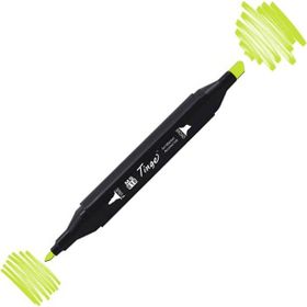 Tinge Twin GY48 Yellow Green Çift Uçlu Markör Kalem