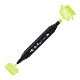 Tinge Twin GY48 Yellow Green Çift Uçlu Markör Kalem