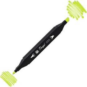 Tinge Twin GY48 Yellow Green Çift Uçlu Markör Kalem