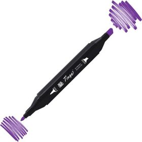 Tinge Twin P81 Deep Violet Çift Uçlu Markör Kalem