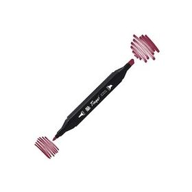 Tinge Twin R1 Wine Red Çift Uçlu Markör Kalem