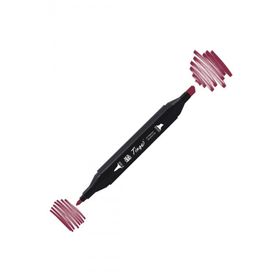 Tinge Twin R1 Wine Red Çift Uçlu Markör Kalem