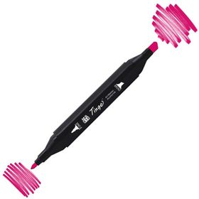 Tinge Twin R3 Rose Red Çift Uçlu Markör Kalem
