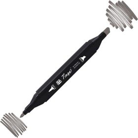 Tinge Twin WG-7 Warm Grey Çift Uçlu Markör Kalem