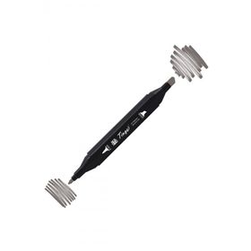 Tinge Twin WG-7 Warm Grey Çift Uçlu Markör Kalem