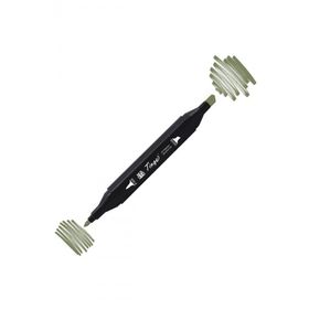 Tinge Twin Y42 Bronze Green Çift Uçlu Markör Kalem