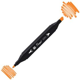 Tinge Twin YR23 Orange Çift Uçlu Markör Kalem