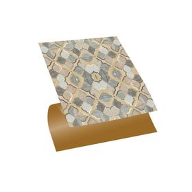 Tink Kendinden Yapışkanlı Gold Çiçek Desenli 30x30 cm 11 Adet 1 m2 PVC Karo