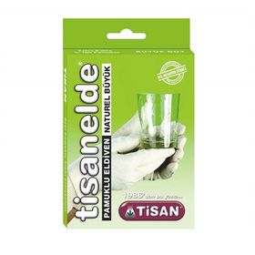 Tisan Tisanelde Naturel Büyük Pamuklu Eldiven