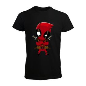 Tisho Deadpool Siyah Erkek T-shirt