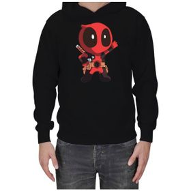 Tisho Deadpool Siyah Erkek T-shirt