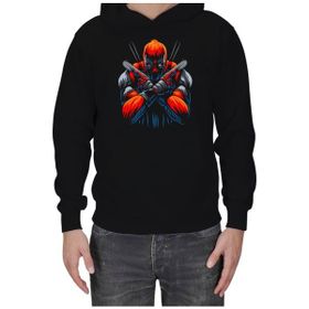 Tisho Deadpool Siyah Erkek T-shirt